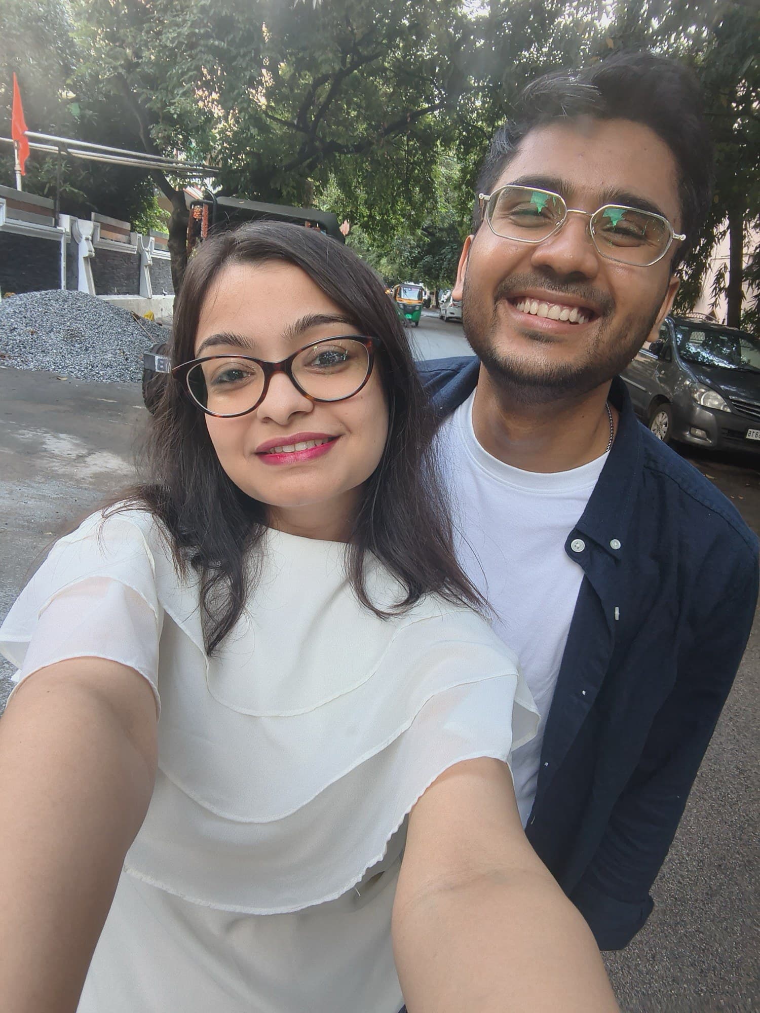 Sunny streets and silly grins