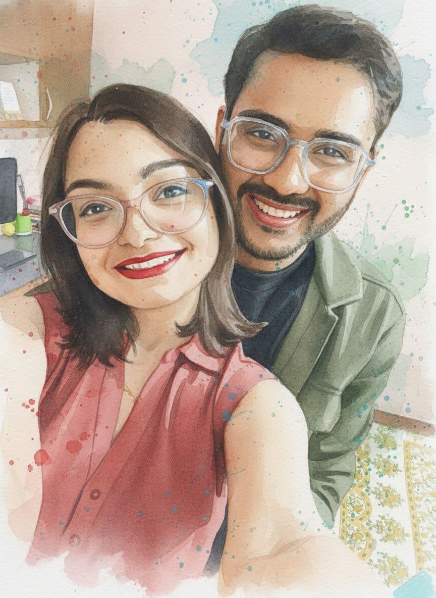 Us, in watercolour